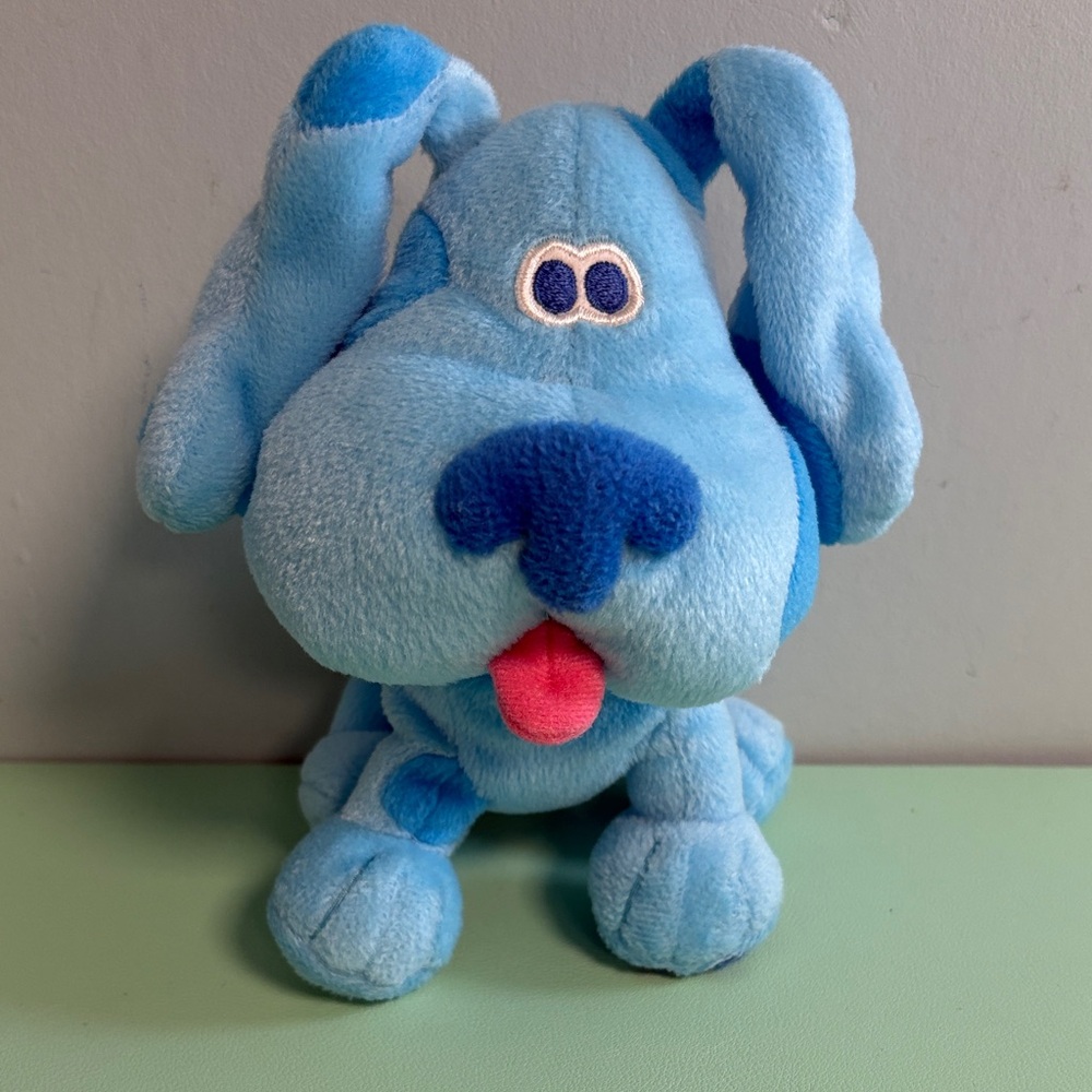 Nick Jr Blues Clues Blue The Dog Plush Stuffed Animal, Kids Plush TV Character